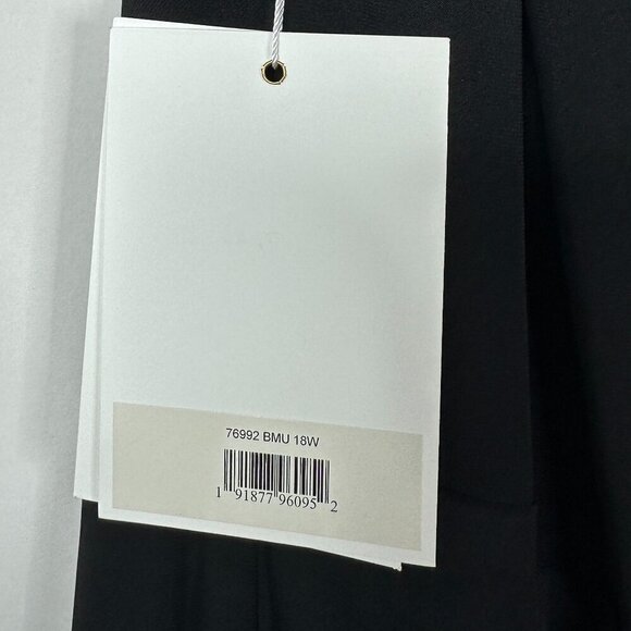 NWT Mac Duggal One Shoulder Asymmetrical Embellished Hem Dress Black Multi #7908 - Picture 6 of 8